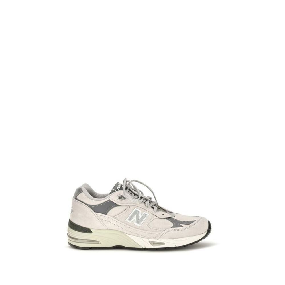 New Balance Gray Suede Leather Athletic Men's Sneakers